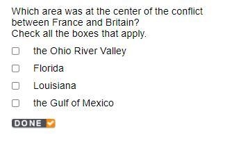 Which area was at the center of the conflict between France and Britain? CHECK ALL-example-1