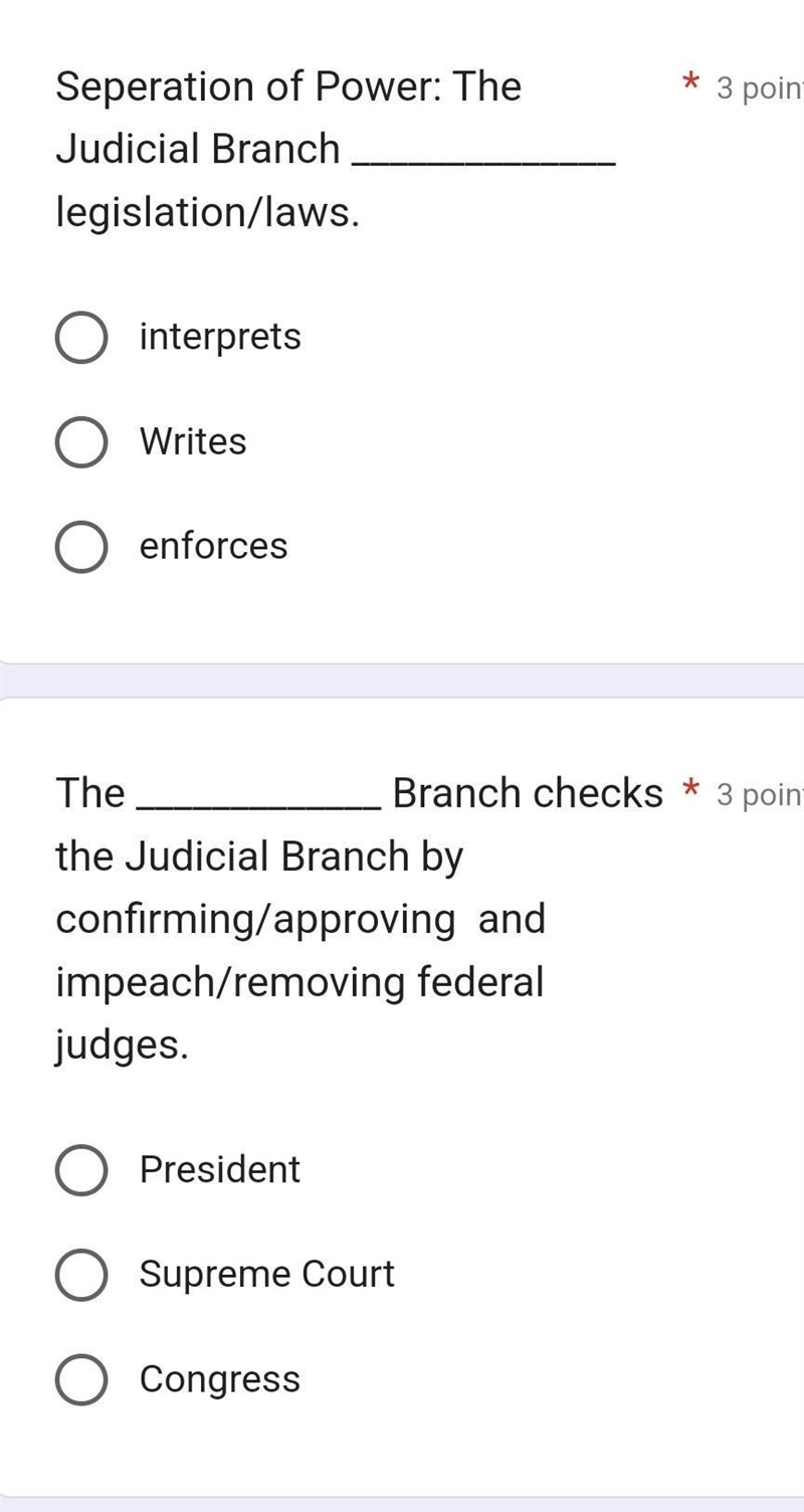 Political branch questions please help. ​-example-1