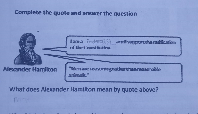 What does alexander hamilton mean by this quote? ​-example-1