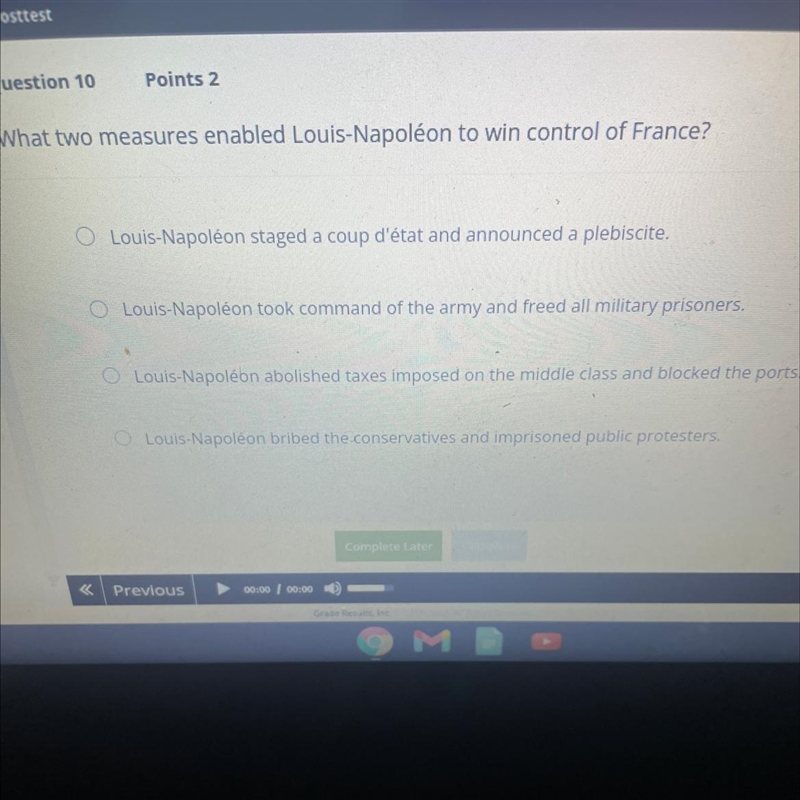 What two measures enabled Louis-Napoléon to win control of France?-example-1