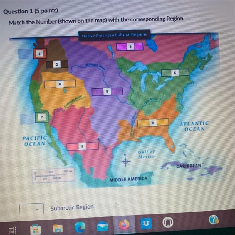 Pls help! (100 points) Match the number (shown on the map) with the corresponding-example-1