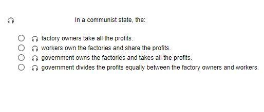 In a communist state, the:-example-1