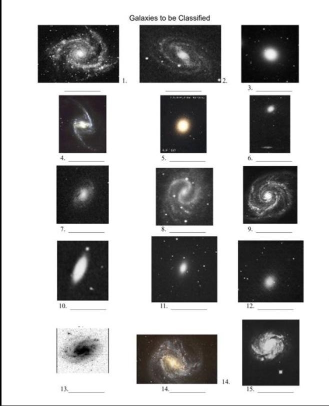 I need help with this asap!! I have to classify the pictures as four galaxies, either-example-1