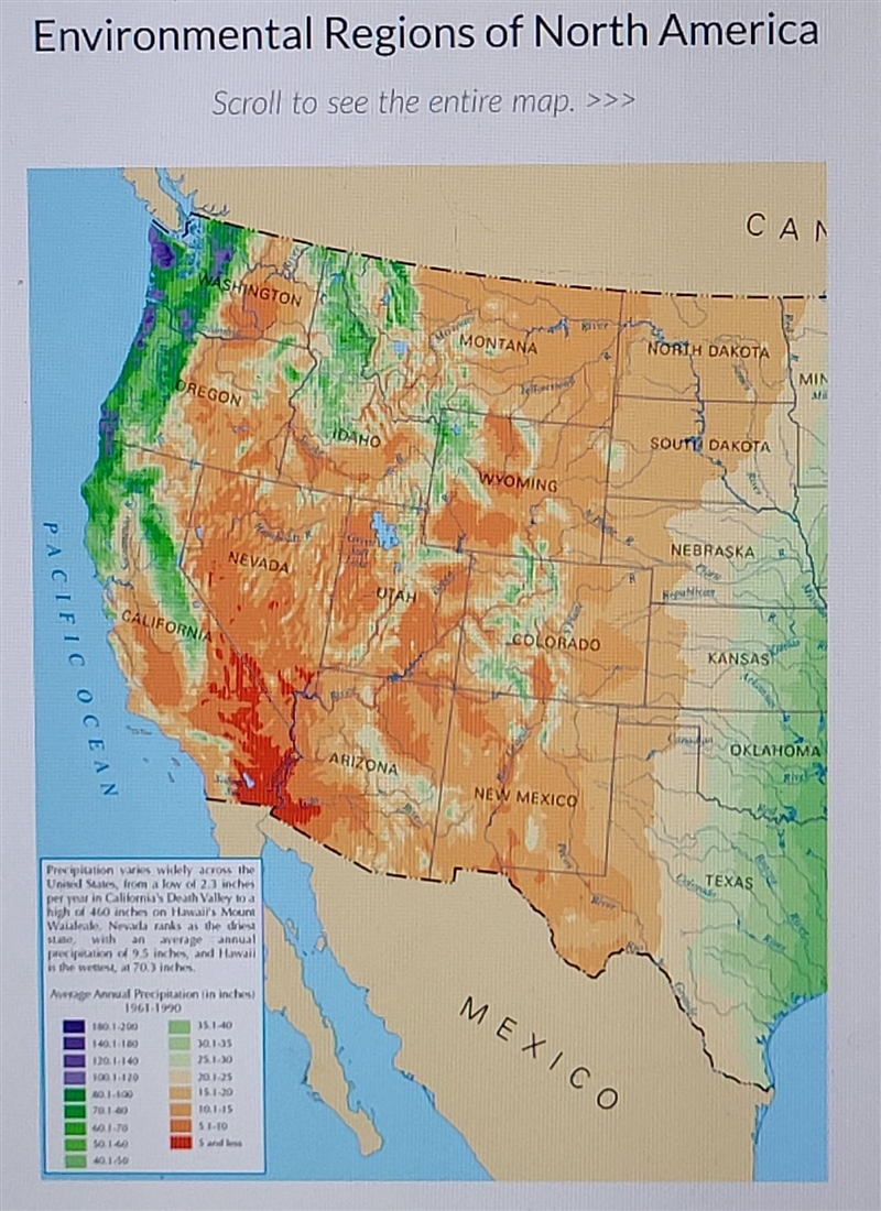 Which statement below can accurately be made after analyzing the map? A. Western Washington-example-1