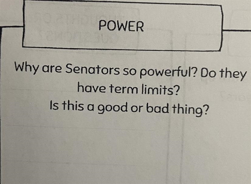 Why are Senators so powerful? Do they have term limits? Is this a good or bad thing-example-1