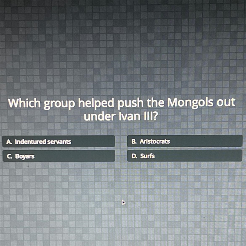 Which group helped push the Mongols out under Ivan III?-example-1