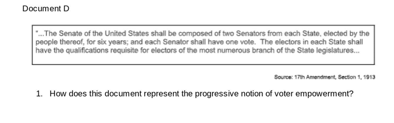 Hello How does this document represent the progressive notion of voter empowerment-example-1