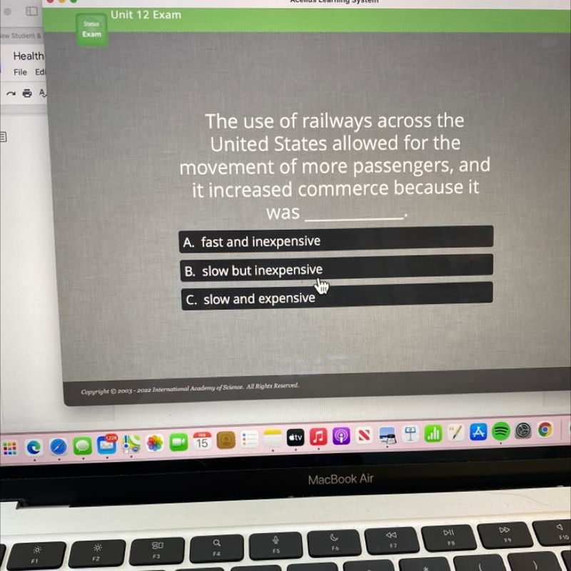 The use of railways across the United States allowed for the movement of more passengers-example-1