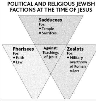 What did the Sadducees and the Pharisees have in common? a. They were for faith and-example-1