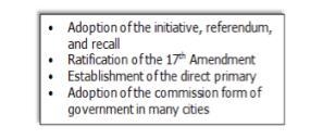 This list shows some victories for Progressive reformers. What impact did these changes-example-1