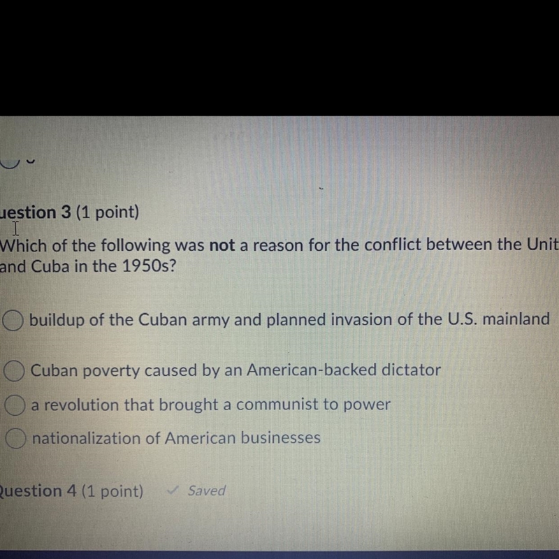 Answer Asap Which of the following was not a reason for the conflict between the United-example-1