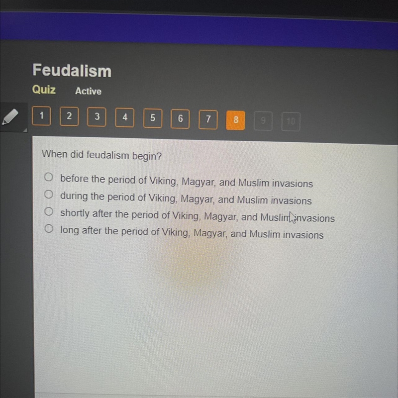 When did feudalism begin?-example-1