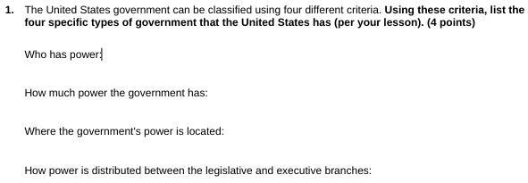 How would I answer these questions? I know it says history but the course is U.S. Government-example-1