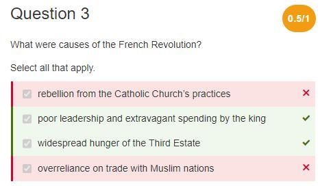 What were causes of the French Revolution? Select all that apply. poor leadership-example-1