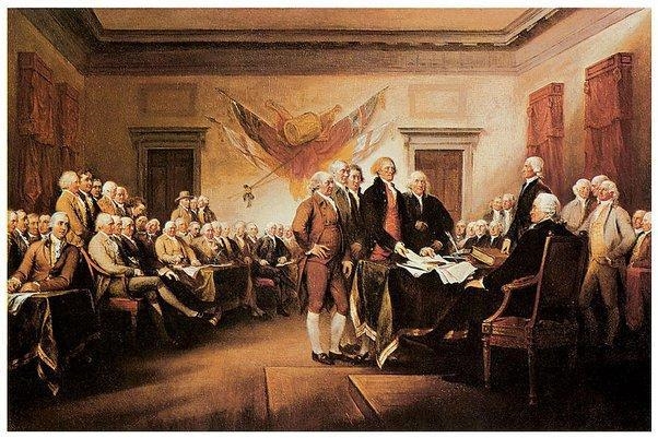 To what extent would you call the signers of the Declaration of Independence courageous-example-1