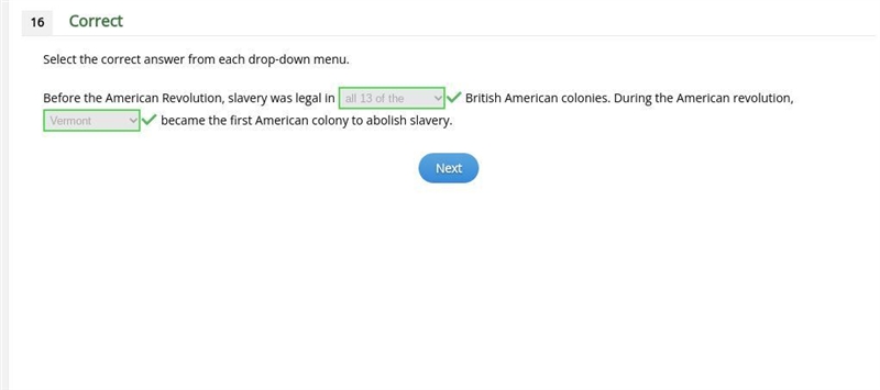 Select the correct answer from each drop-down menu. Before the American Revolution-example-1