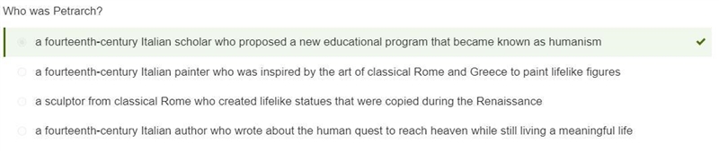 Who was Petrarch? a fourteenth-century Italian scholar who proposed a new educational-example-1