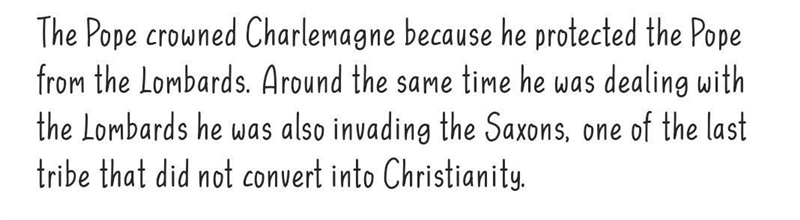 Why did the pope crowned Charlemagne emperor of the Romans-example-1