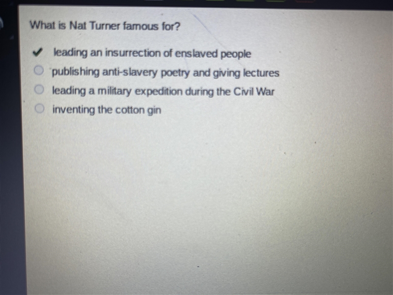 What is Nat Turner famous for​-example-1