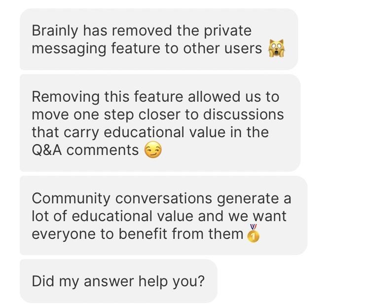 Why does it say only people with more great answers can message others?-example-1