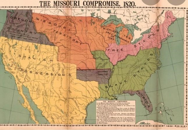 What did the Missouri Compromise of 1820 accomplish? A) It gave the North more votes-example-1