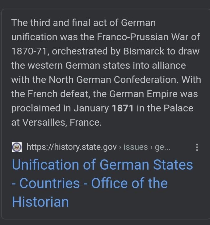 To what extent was German Unification Planned?-example-1