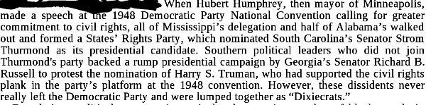 Why did southern Democrats fear losing their position in the Democratic Party following-example-1