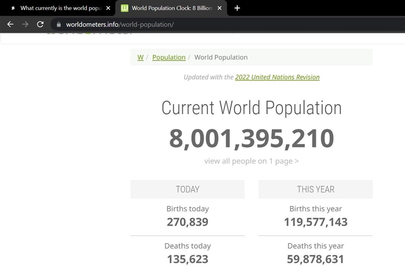 What currently is the world population-example-1