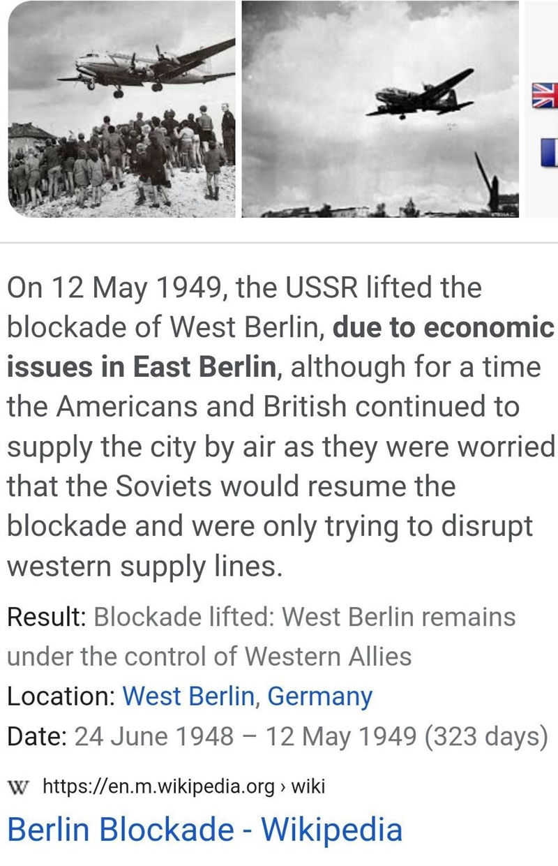 Why was the berlin blockade lifted in may 1949 it has a marks:6 sooo give 6 points-example-1