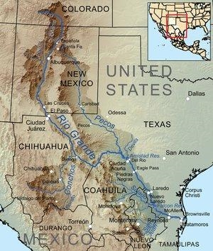 The Rio Grande flowed through the southeast region. A. true B. false-example-3