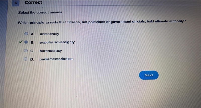 Which principle asserts that citizens, not politicians or government officials, hold-example-1