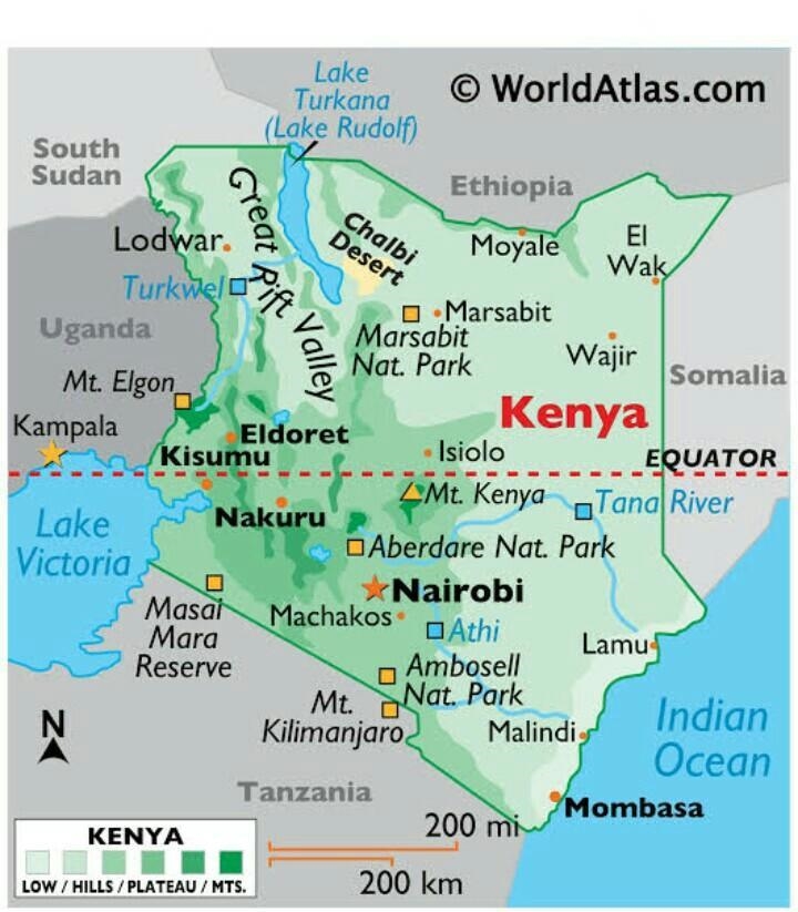 Describe the geography of Kenya. (minimum of 2)-example-1