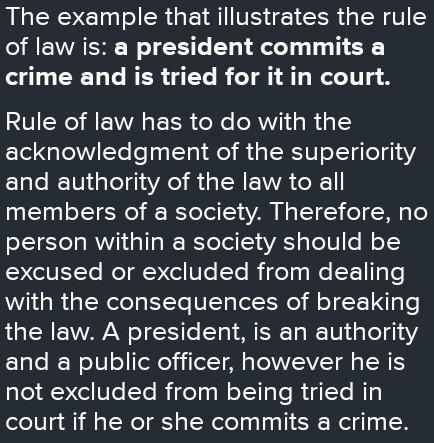 Which example illustrates the rule of law?-example-1