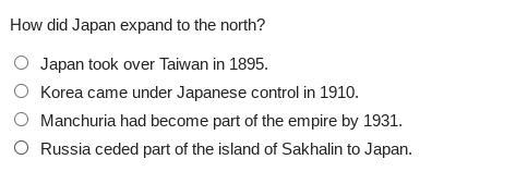 How did japan expand to the north?-example-1