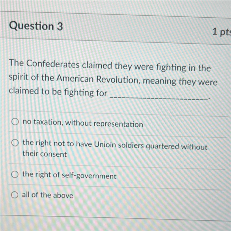 The Confederates claimed they were fighting in the spirit of the American Revolution-example-1