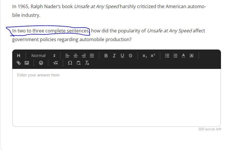 In 1965, Ralph Nader’s book Unsafe at Any Speed harshly criticized the American automobile-example-1