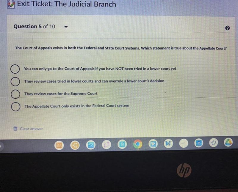 The court of appeals exists in both the federal and state court system. Which same-example-1