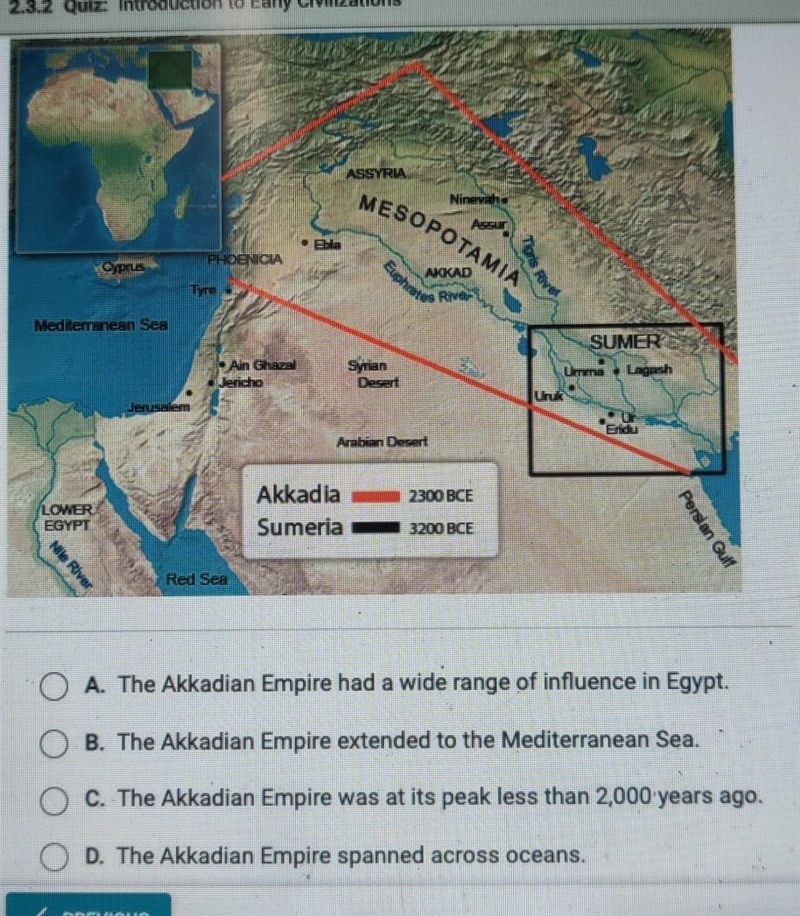 Which of these is true based on the map?-example-1