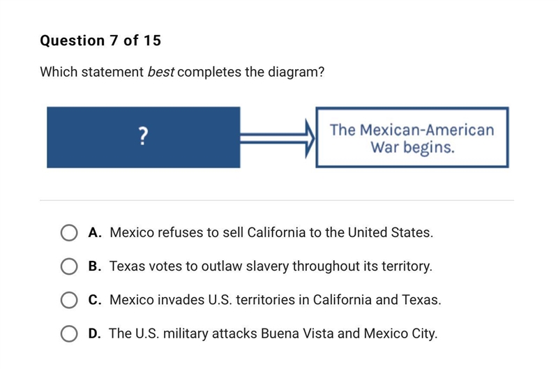 Which statement best completes the diagram?-example-1