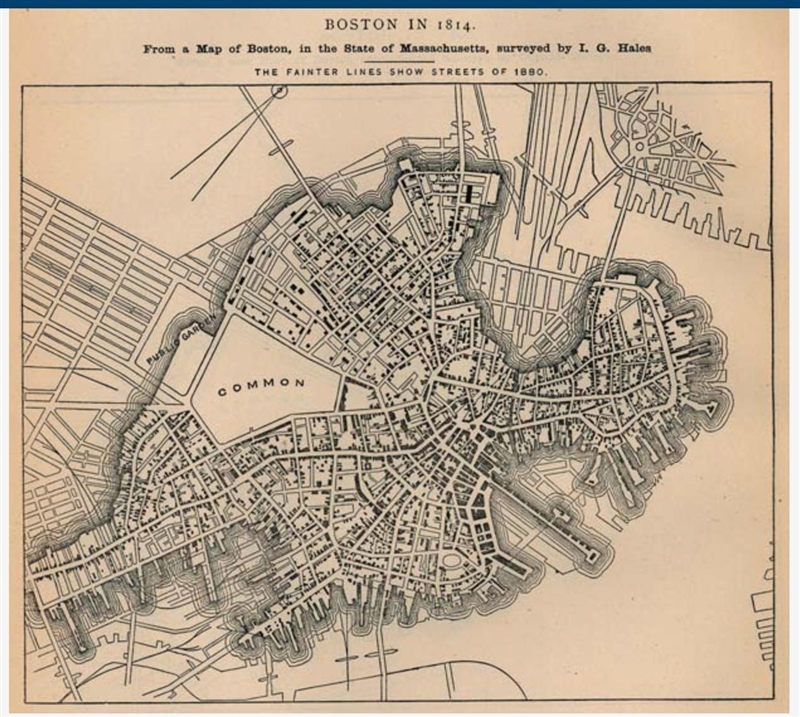 PLS HURRY 06.03 Use the map of Boston to answer the following question: This map shows-example-1