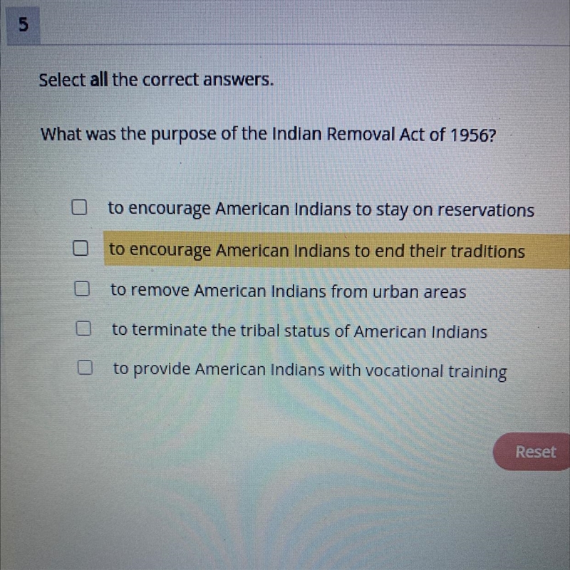 Select all the correct answers. What was the purpose of the Indian Removal Act of-example-1