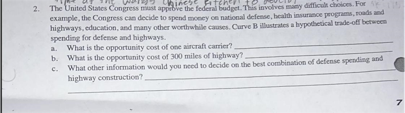 The United States Congress must approve the federal budget. This involves many difficult-example-1