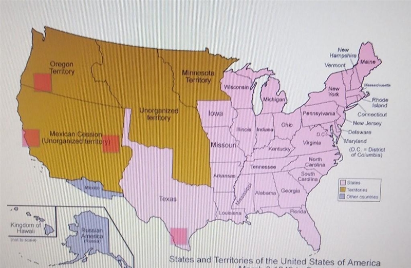 Select the correct location on the map. Identify the region Mormons migrated to after-example-1