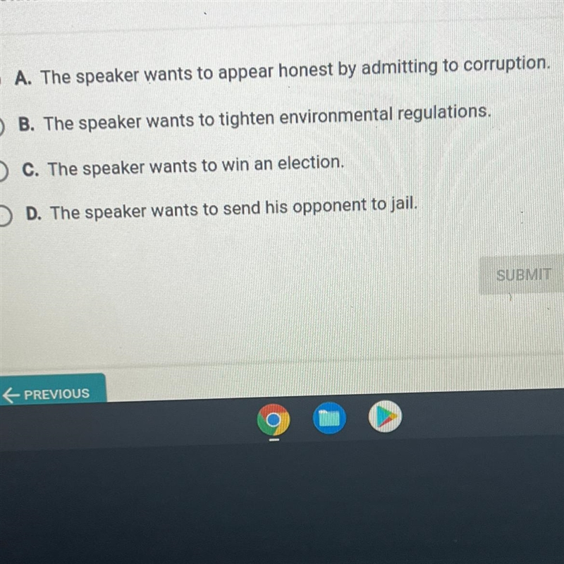 My opponent in this race for the governor's office claims that I am corrupt. He dares-example-1