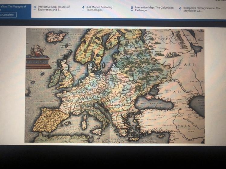 Portuguese explorers in the 1500s used maps such as this one to navigate their ships-example-1