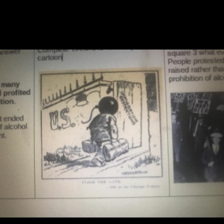 Complete T.A.C.O.S for this political cartoon U.S.-example-1