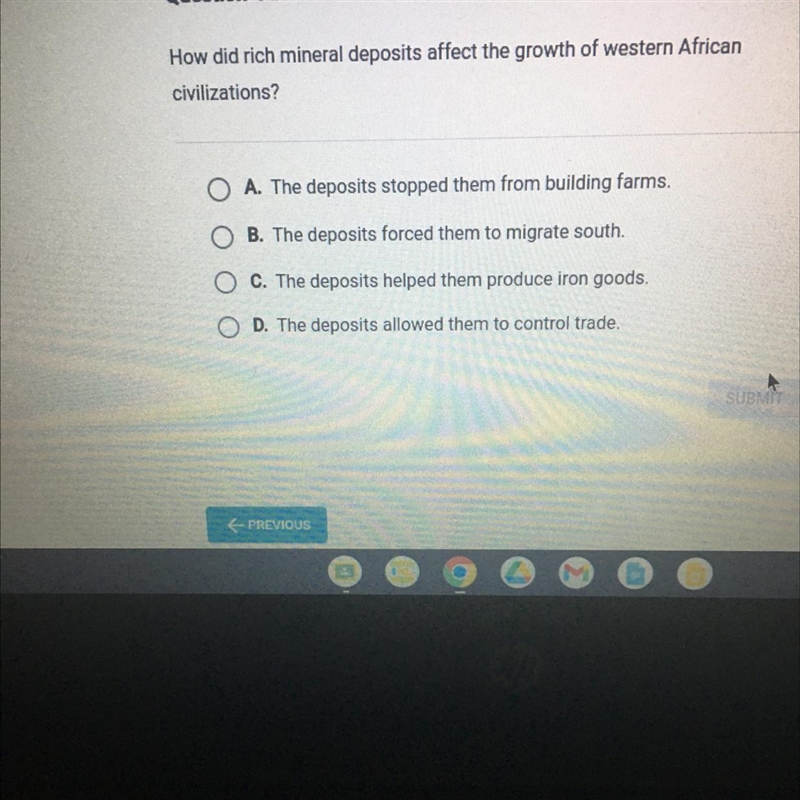 Question 4 of 14 How did rich mineral deposits affect the growth of western African-example-1