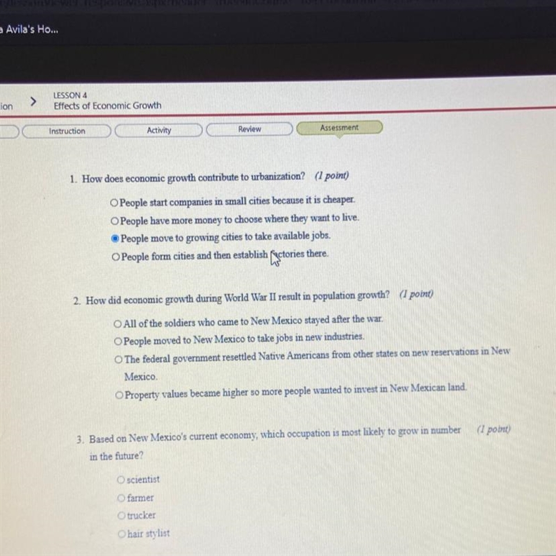 How did economic growth during world war ii result in population growth?-example-1