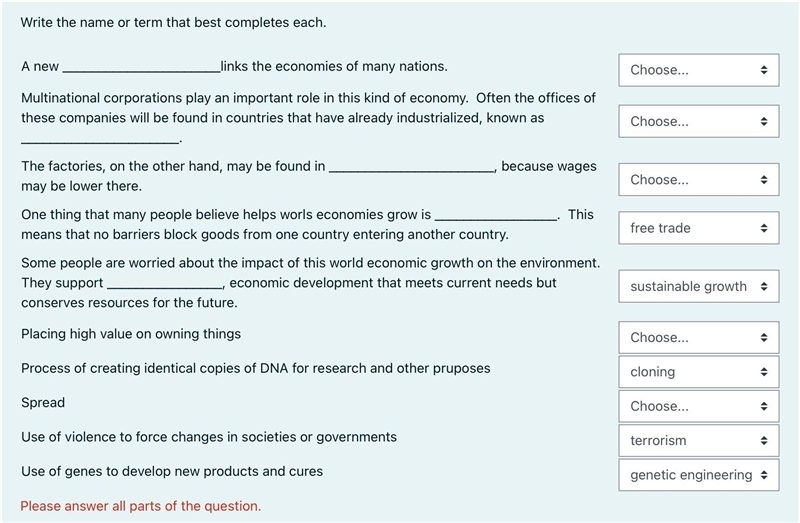 Plss help I have the work bank and the sentences…. I did some of them by myself I-example-1