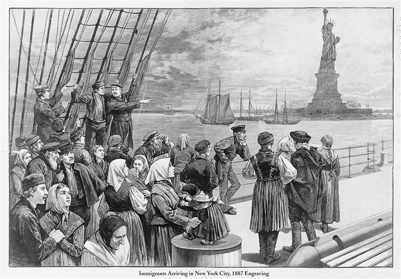 What did immigrants do for work when they came to the United States?-example-1